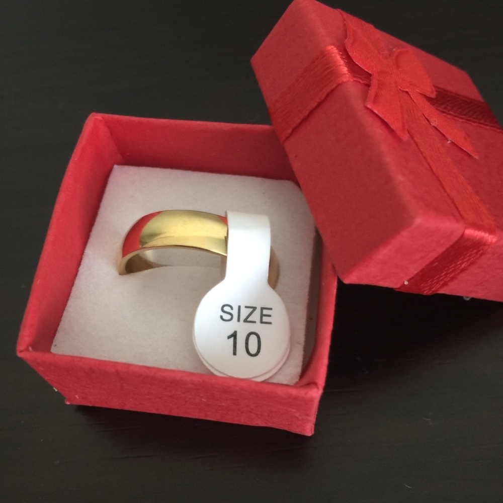 Gold Wedding Band.